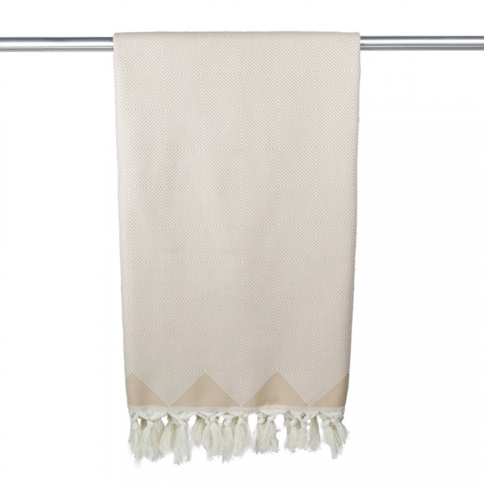 Yolunda Hamamtuch Bio-Baumwolle Kestane beige