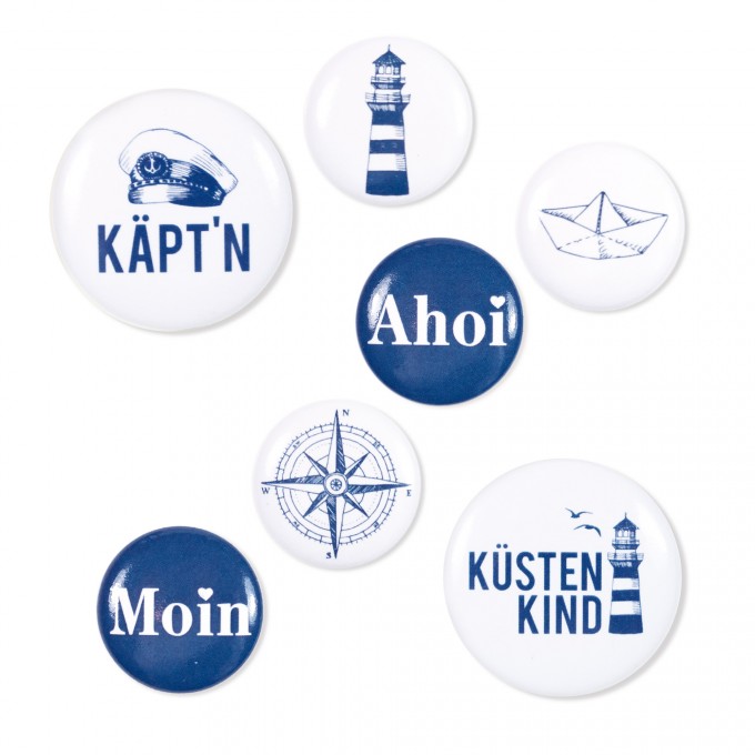 Bow & Hummingbird Maritimes Button-Set