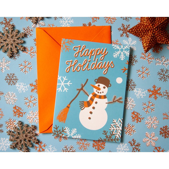 Weihnachtskarte »Happy Holidays« // Papaya paper products