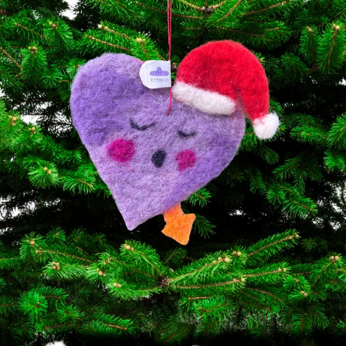 Herz-Weihnachtsdeko-aus Filz – Ettmoln