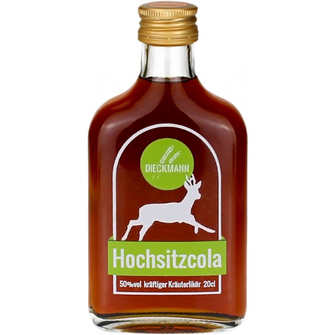 Weizenbrennerei & Likörmanufaktur Dieckmann Hochsitzcola Kräuterlikör LIKÖR 50%vol., 0,2l