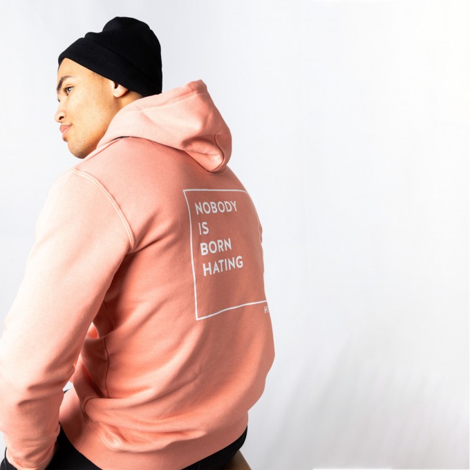 HYRES Unisex Hoodie No Hate rose clay