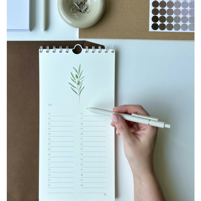 Geburtstagskalender mit Botanikmotiven - SANS.