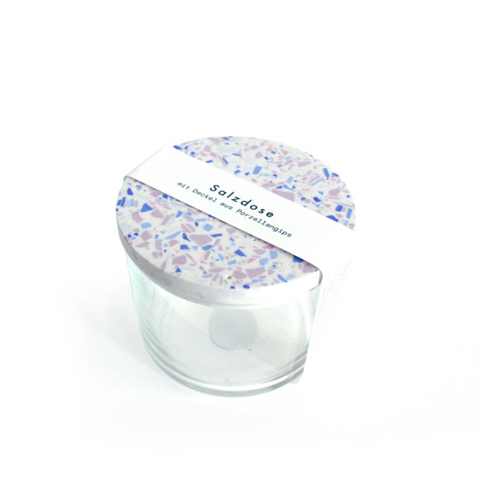 objet vague / Terrazzo Salzdose / Creme-lila