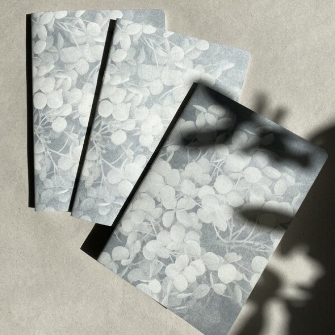 Notizbuch Dreierpack – BLUMEN CREME
 – HERR & FRAU RIO
