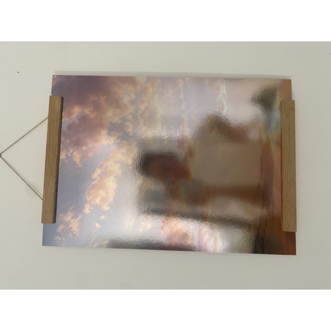 POSTER SUNRISE CHROM – Druck auf Spiegelkarton von not white studio