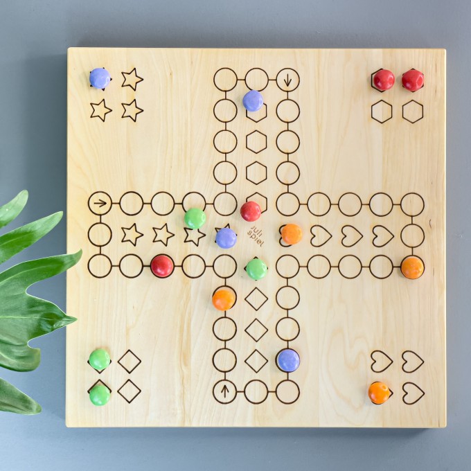 Mensch, friss' mich nicht | Ludo Spiel- und Schneidebrett | julispiel