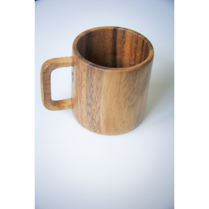 Kaffeetasse aus Akazie, handgefertigter Holz-Becher BY COPALA