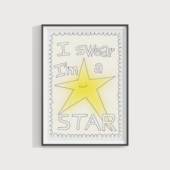 I swear I'm a star – Print von Lavanda Posters