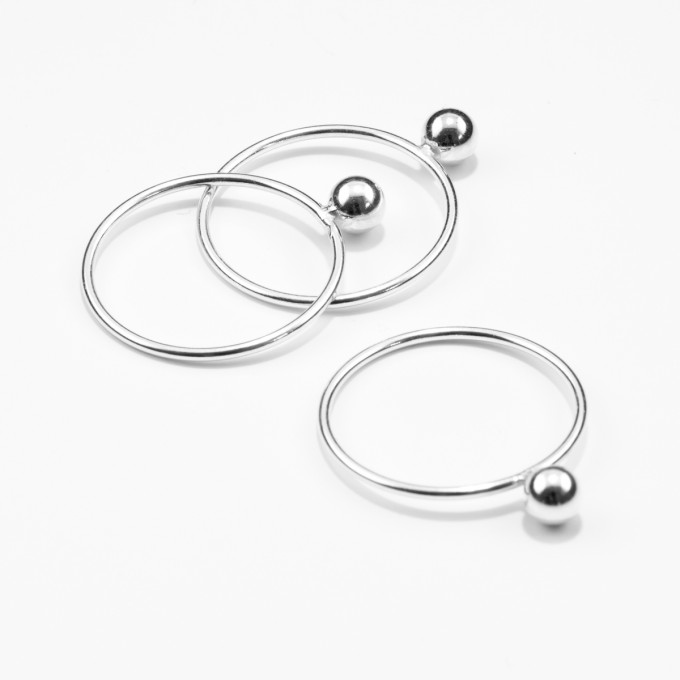Jonathan Radetz Jewellery, Ring SPHERE, Silber 925