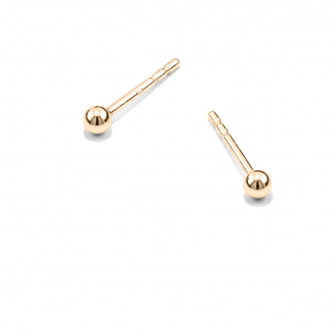 Jonathan Radetz Jewellery, Ohrstecker fineSPHERE, Gold 585, Handmade in Germany 