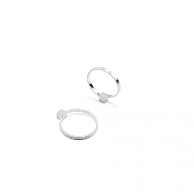 Jonathan Radetz Jewellery, Ring CUBE, Silber 925