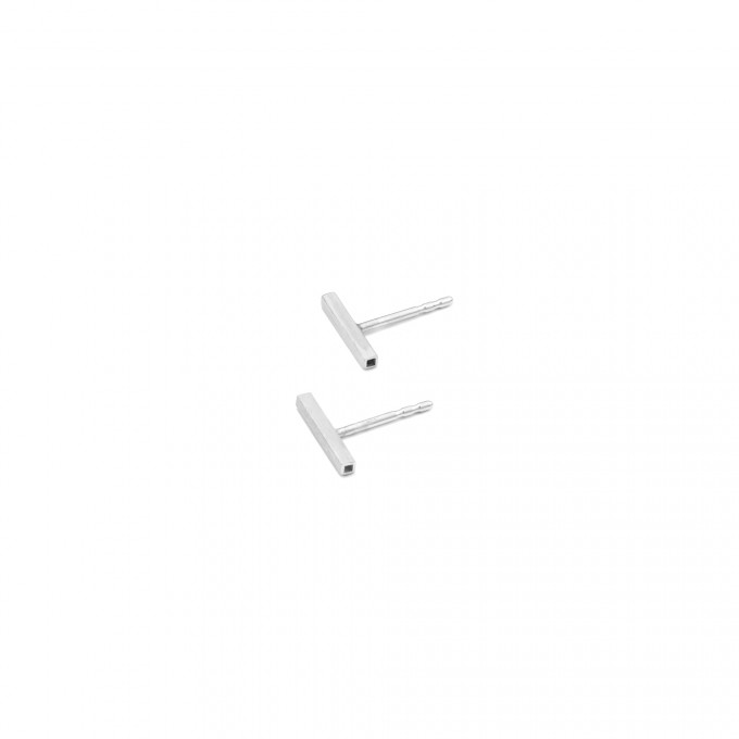 Jonathan Radetz Jewellery, Stecker fineSQUARE, Silber 925, Handmade in Germany