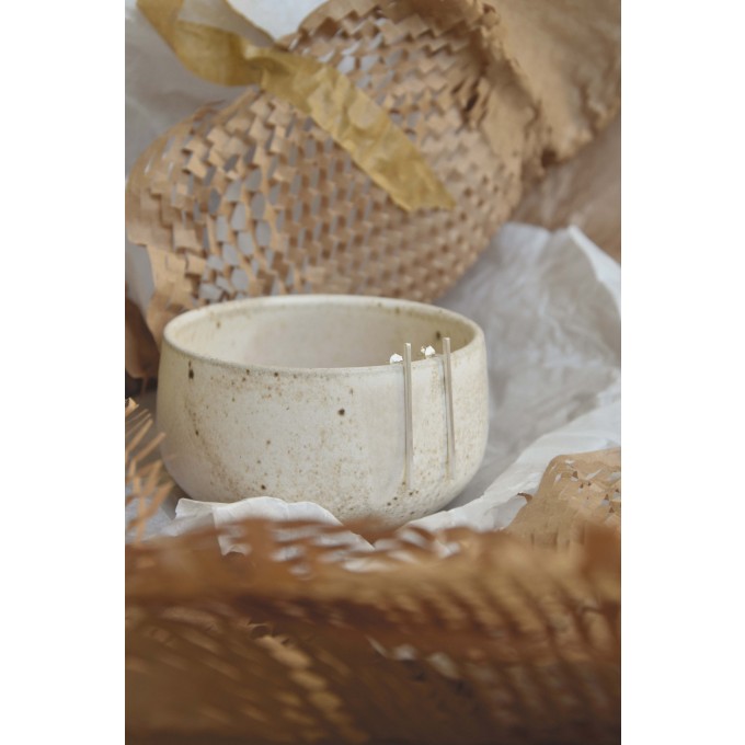 Jonathan Radetz Jewellery, Stecker fineSQUARE 40, Silber 925, Handmade in Germany