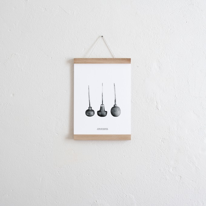 Set / Stichel Wendeposter + Posterleiste A4