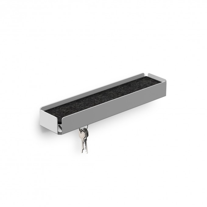Key-Box Schlüsselbrett Lichtgrau / Filz Granit Meliert
