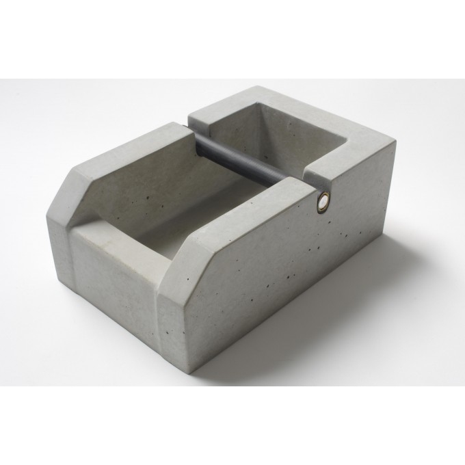 rohes wohnen Espresso Knockbox aus Beton, Abschlagkasten aus Beton