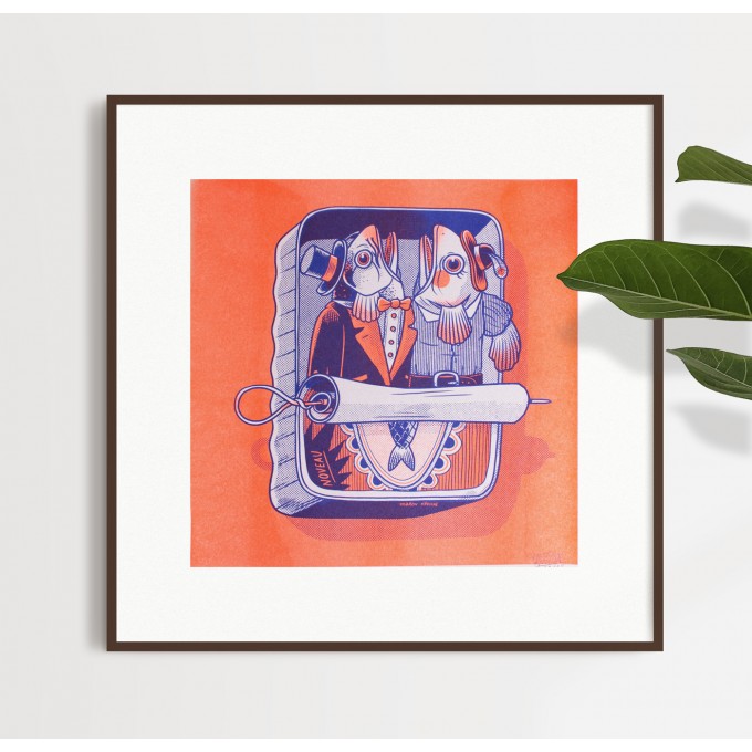 Martin Krusche - Risographie »Konserve« 29,7x32cm