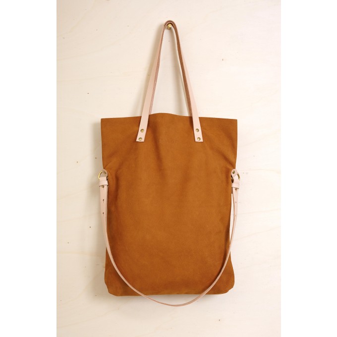 LELLOR M Crossbody - Cognac (mit Reißverschluss)