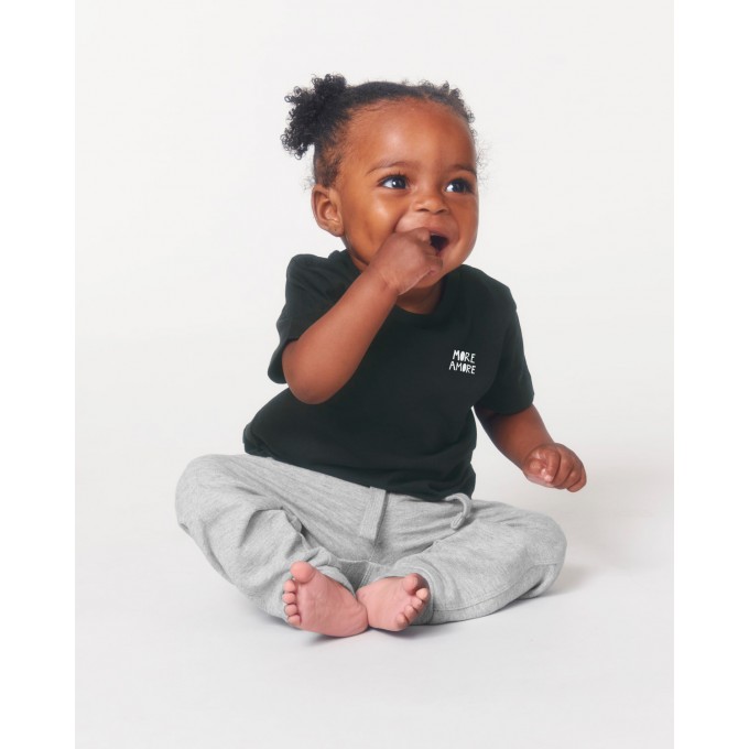 Love is the new black - MORE AMORE Baby - Shirt black 