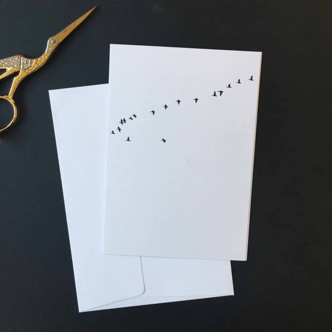 Love is the new black – Grußkarte "Birds"