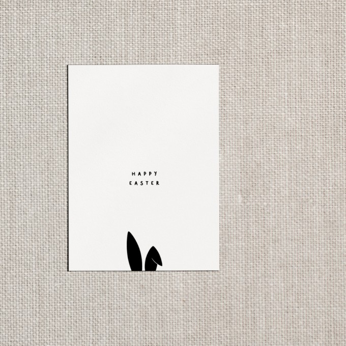 Love is the new black - Postkarte "Happy Easter"