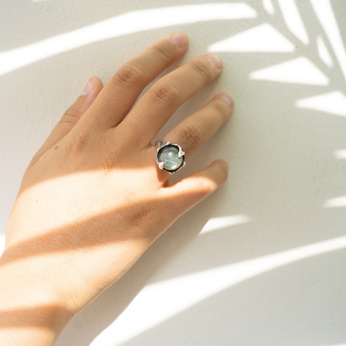 Silber Ring Labradorit funf clothing (LB)