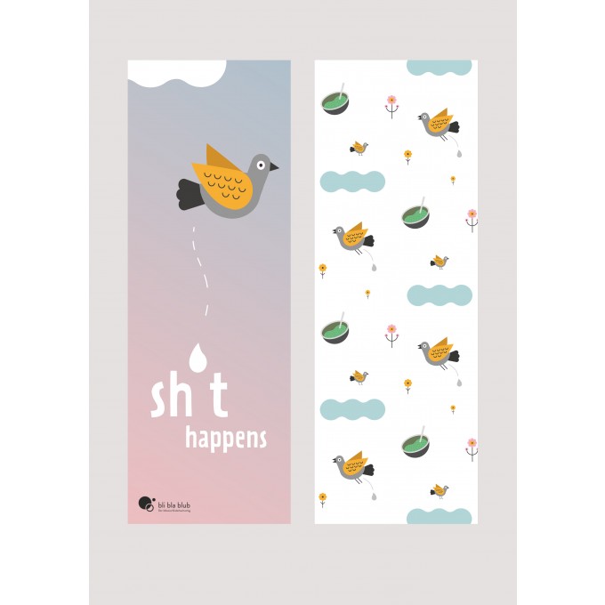 bli bla blub Verlag Lesezeichen "sh*it happens"