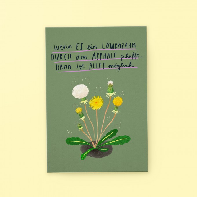 franzizo Postkarte »Löwenzahn«