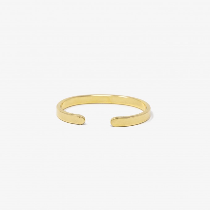 Lois Mathar – Armband Messing, breit, 6 mm