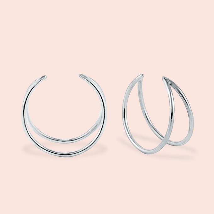 related by objects - lunar ring basic - 925 Sterlingsilber weiß rhodiniert 