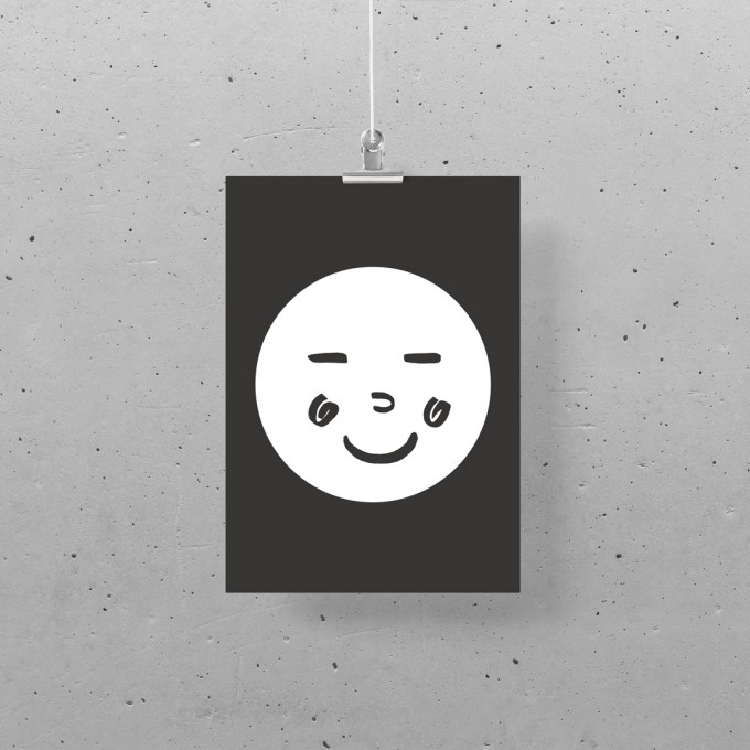 Postkarte – Print (DIN A5), Funny Faces 03