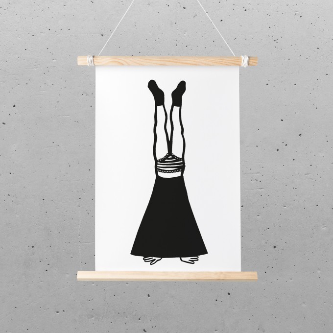 Postkarte – Print (DIN A5), Handstand