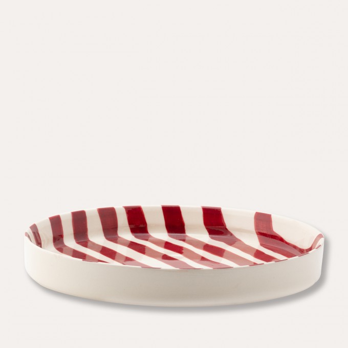 Magazin Minori - Teller Stripes - tramonto red