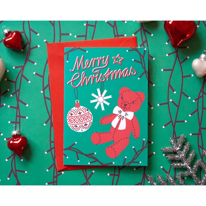 Weihnachtskarte »Merry Christmas« // Papaya paper products