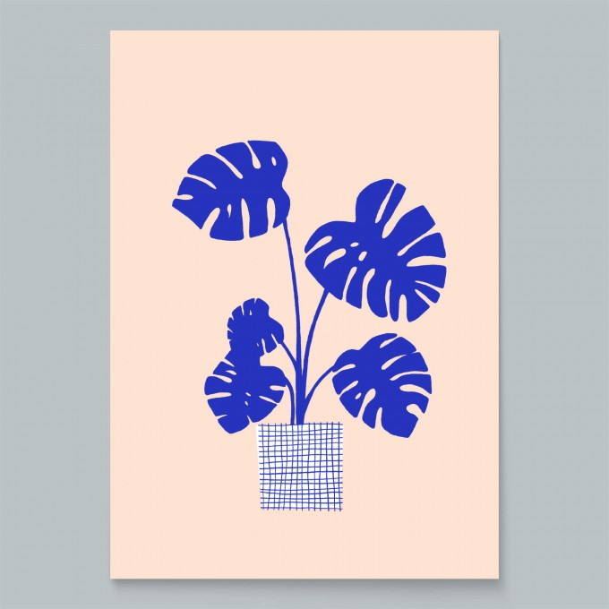 Siebdruck »Monstera« (A4) / fidu—fine paper goods