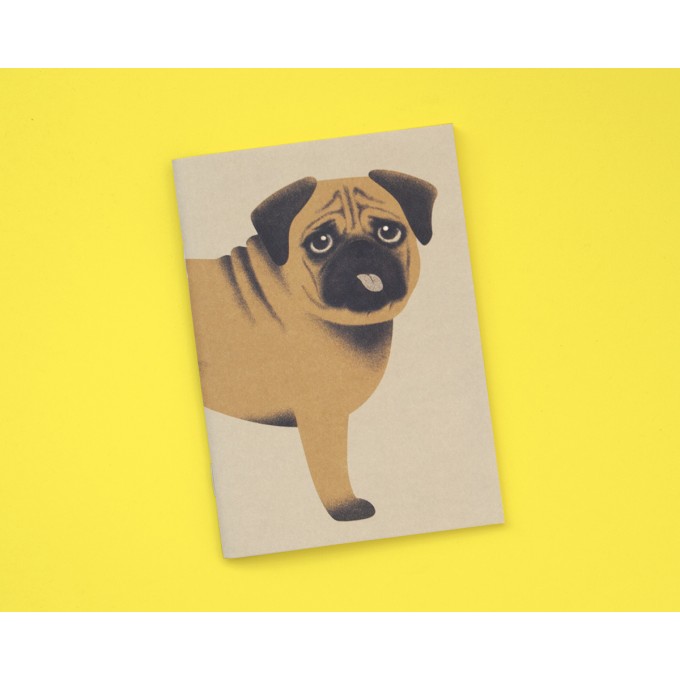 Notizheft A6 Mops // Papaya paper products