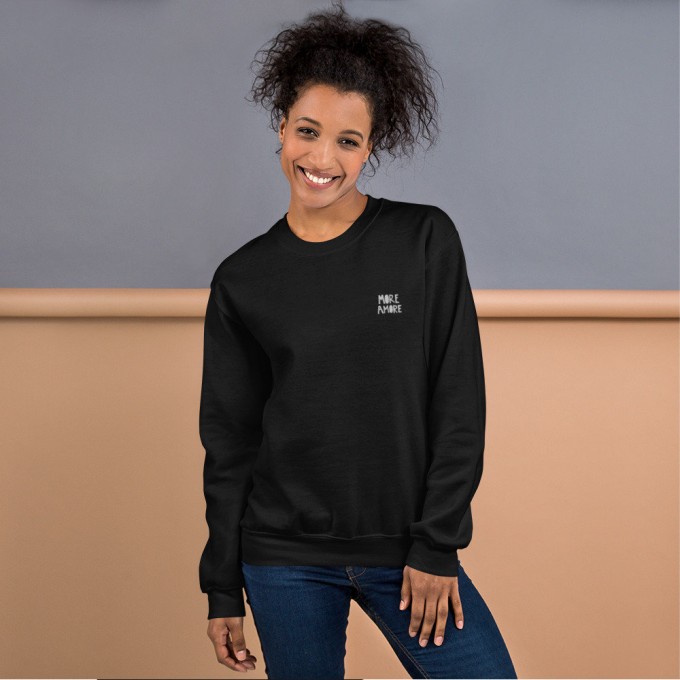 Love is the new black — More Amore / Unisex Sweatshirt