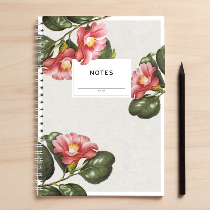 Amy & Kurt Berlin A5 Notizbuch "Notes02 Blüten"