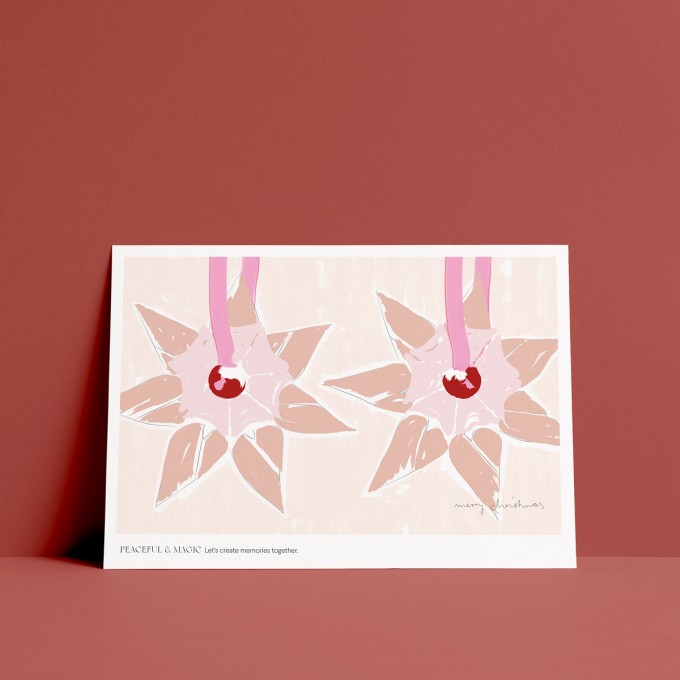 Weihnachtskarte STARS von ODE TO AYVI