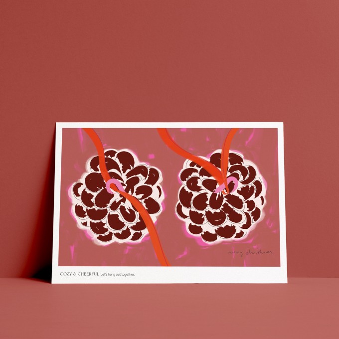 Weihnachtskarte PINECONE von ODE TO AYVI