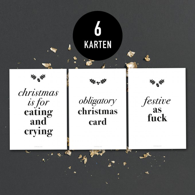 typealive / Weihnachtskarten-Set / Abstract Christmas