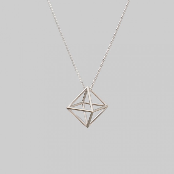 Teresa Gruber Anhänger
"platonic solids- Oktaeder", 925 Silber