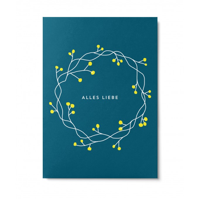 UNTER PINIEN – Alles Liebe – Postkarte