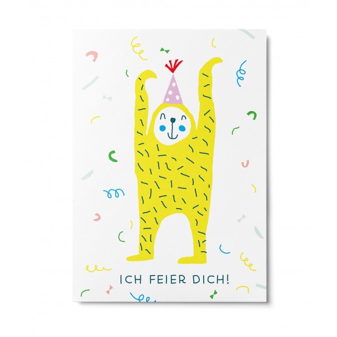 UNTER PINIEN – Faultierparty – Postkarte 