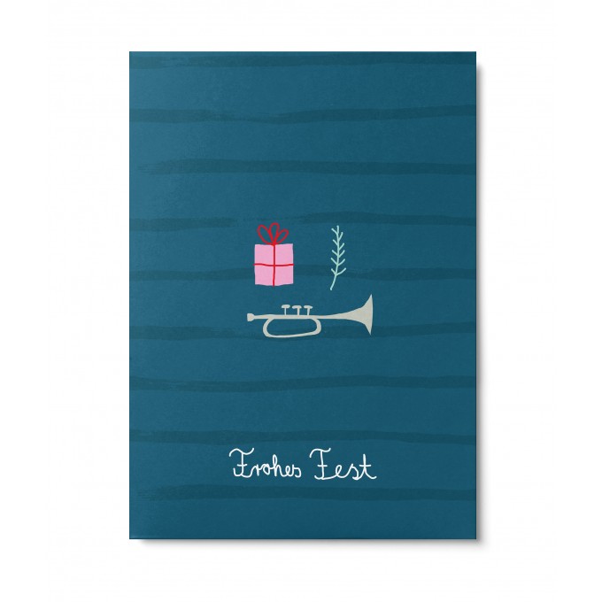 UNTER PINIEN – Frohes Fest – Postkarte