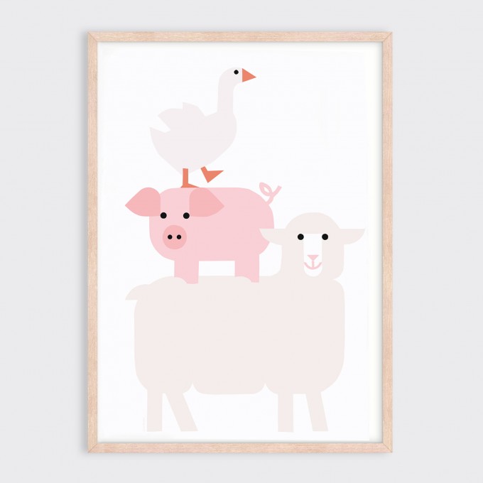 Poster Drei Freunde Format DIN A3 – Julia Matzke