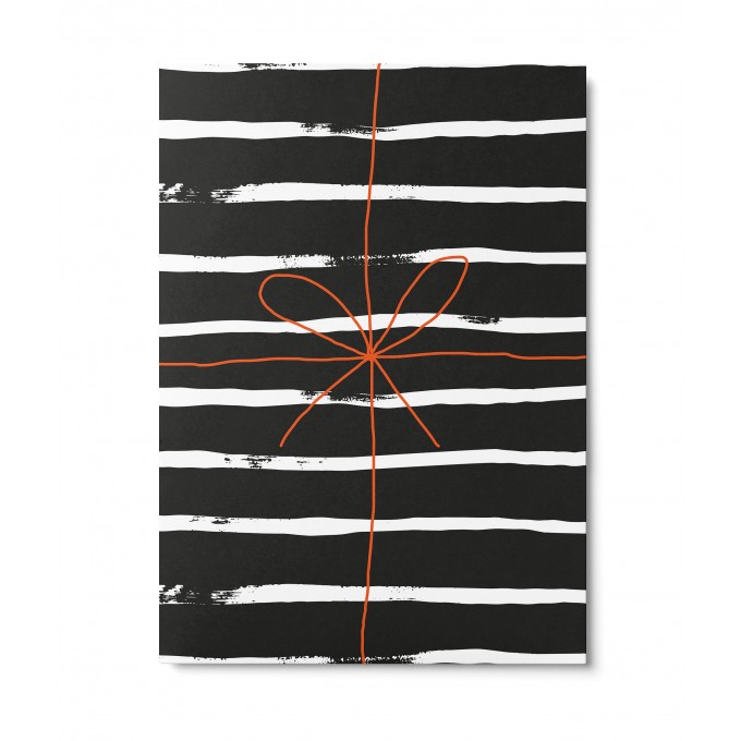 UNTER PINIEN – Geschenk gestreift – Postkarte