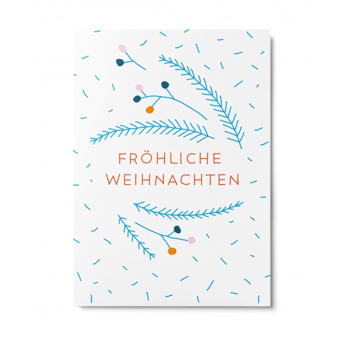 UNTER PINIEN – Weihnachtszweige – Postkarte