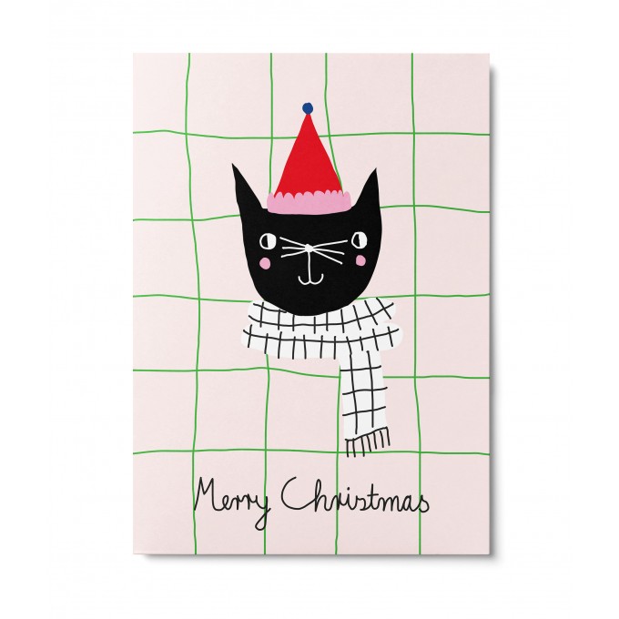 UNTER PINIEN – Christmas Cat – Postkarte